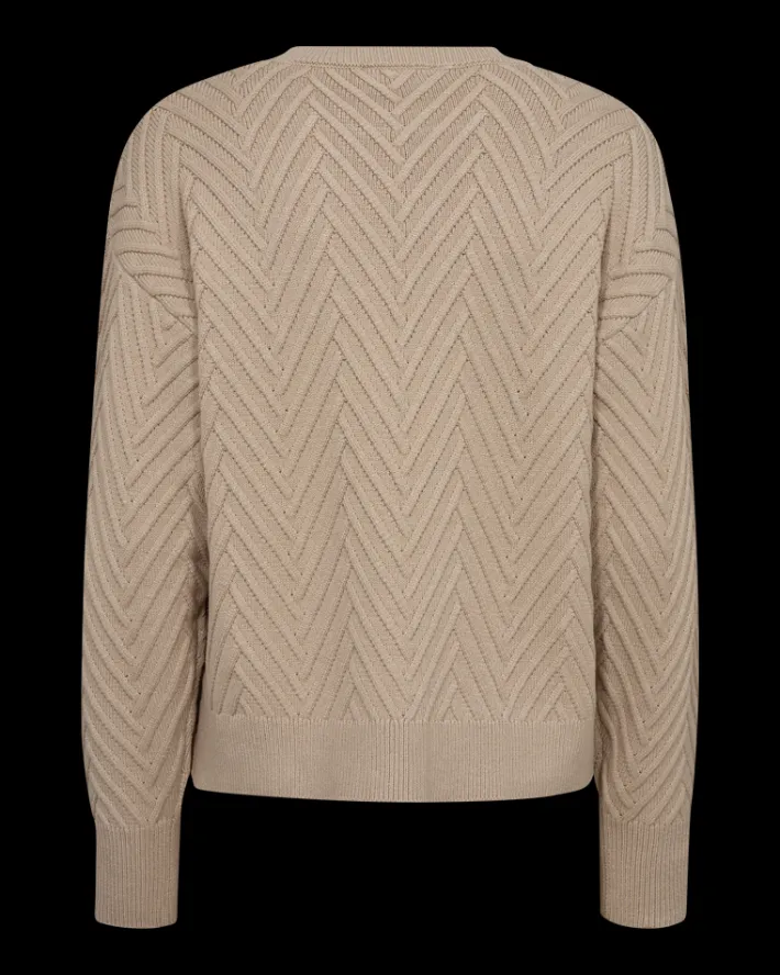 FREEQUENT FQSATURN - PULLOVER - BEIGE