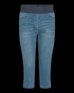 FREEQUENT FQSHANTAL - CAPRI DENIM BUKSER - BLÅ