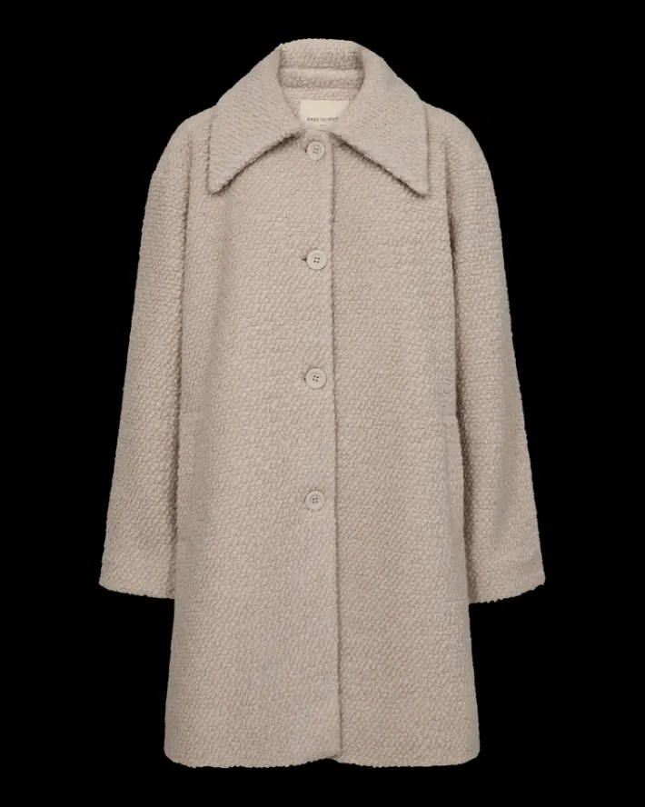 FREEQUENT FQSIXTY - JAKKE - BEIGE