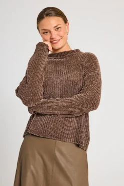 FREEQUENT FQTHRILL - PULLOVER - BRUN